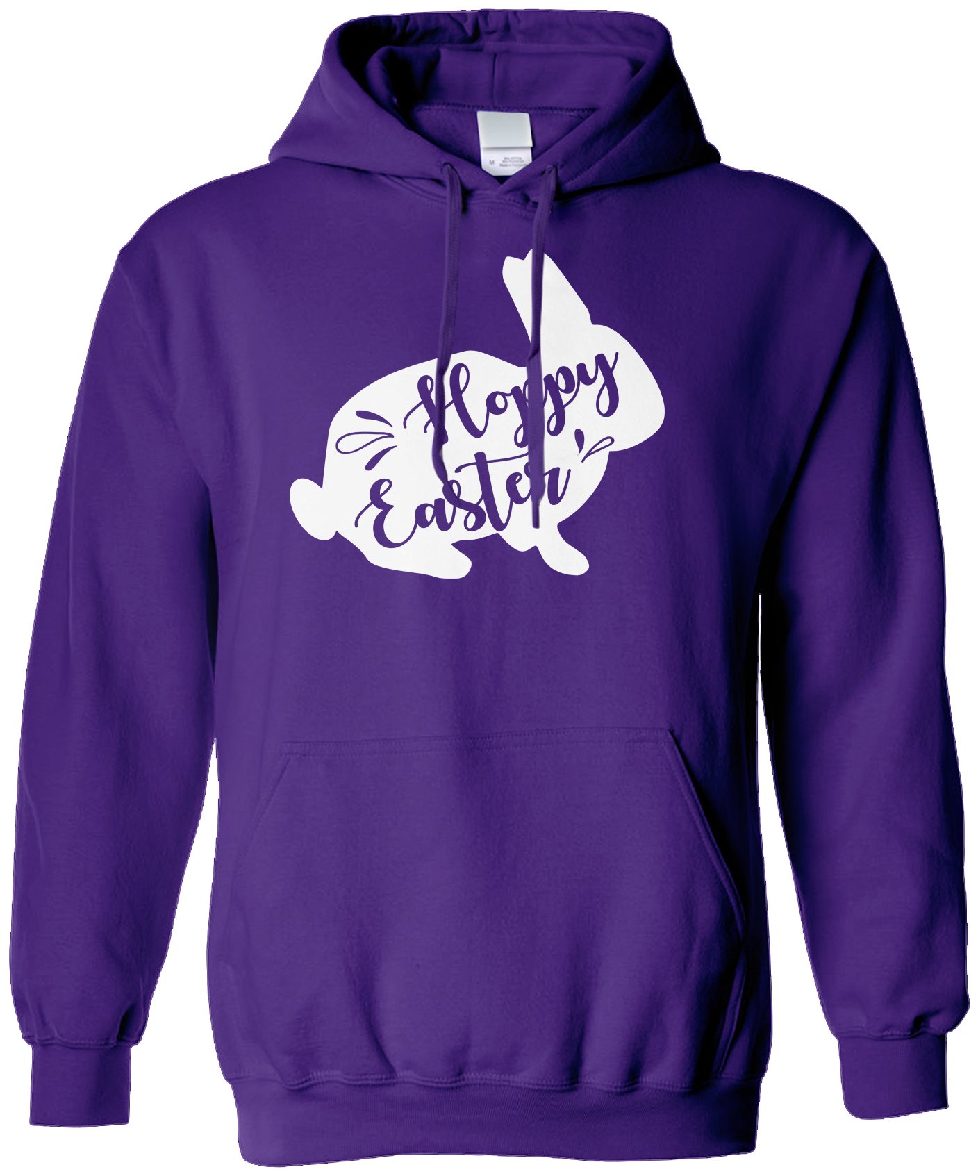 Threadrock Hoppy Easter Bunny Unisex Hoodie Sweatshirt - Cute Spring Pullover for Men & Women - Perfect for Easter Celebrations, Family Gatherings & Casual Outfits