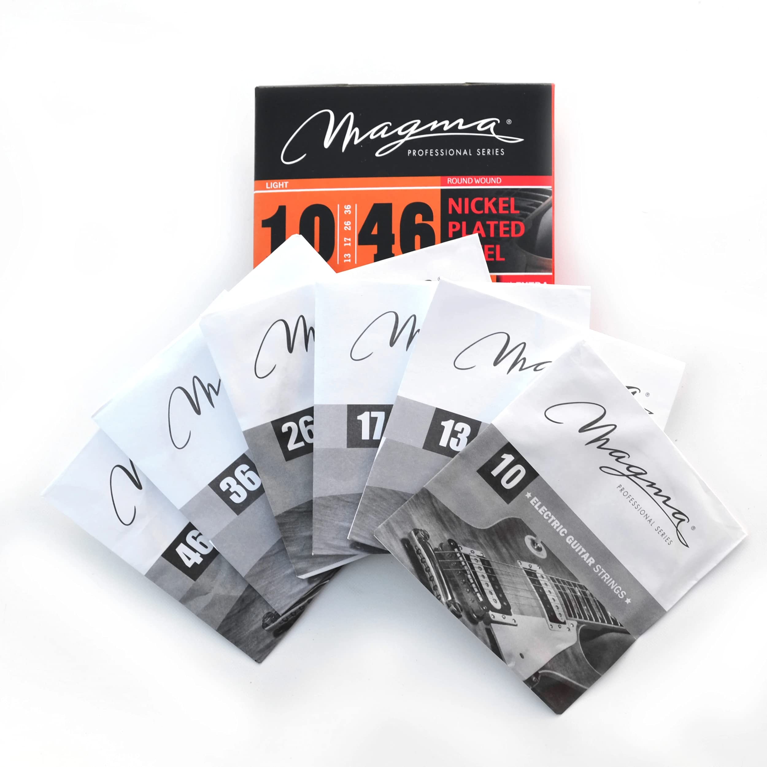 Premium Magma Light Electric Guitar Strings - Nickel Plated Steel .010