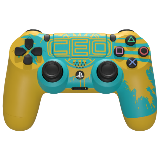 Custom PS4 Controller with Enhanced Grip & LED Buttons - Premium Gaming Accessory for Competitive Play in 2023 | Perfect for FPS, Racing & eSports Tournaments