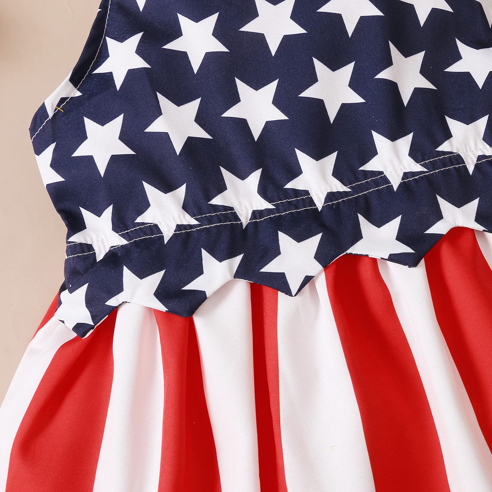 LYSMuch Toddler Baby Girls 4th of July Outfit - Patriotic American Flag Dress for Independence Day, Memorial Day & Summer Celebrations | Perfect for Parties, Parades & Photo Shoots