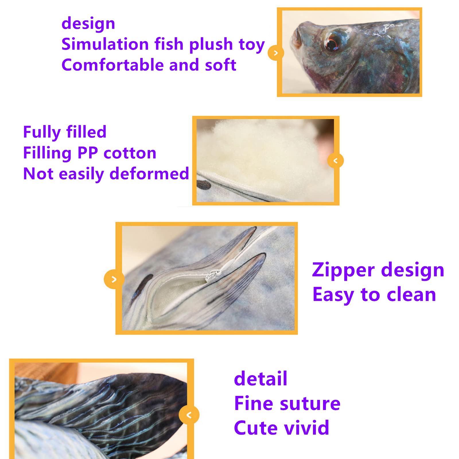 Simulation Crucian Carp Plush Toy - 31.5 Inch Fish Shaped Stuffed Animal Pillow for Home Decor, Gifts & Cuddling | Perfect for Kids' Rooms, Sofa Decor & Cozy Bedtime