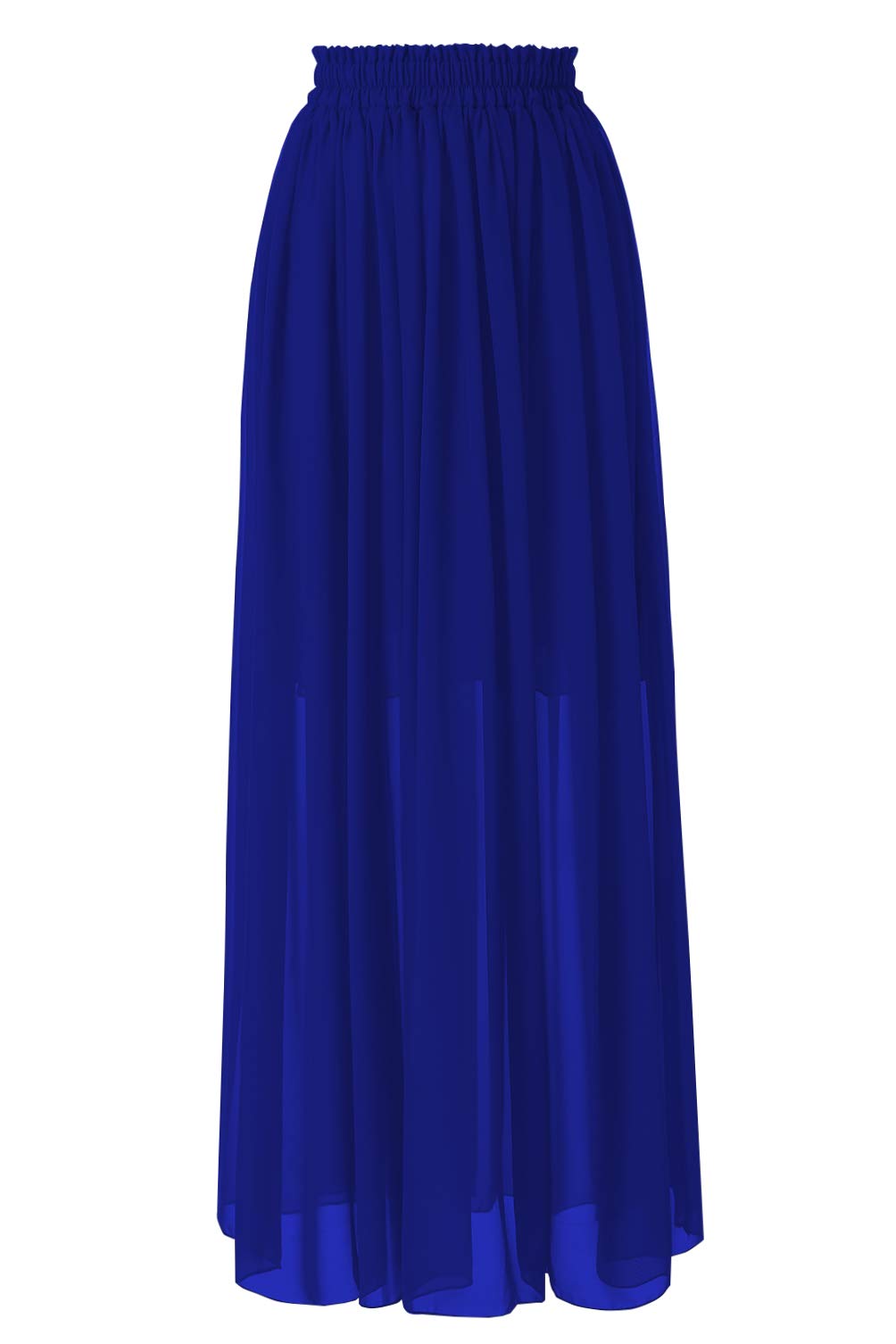Topdress Women's Long Beach Skirt - Elastic Waist Chiffon Maxi Skirt for Summer, Maternity, Boho Style - Perfect for Beach Vacations, Casual Outings & Maternity Wear