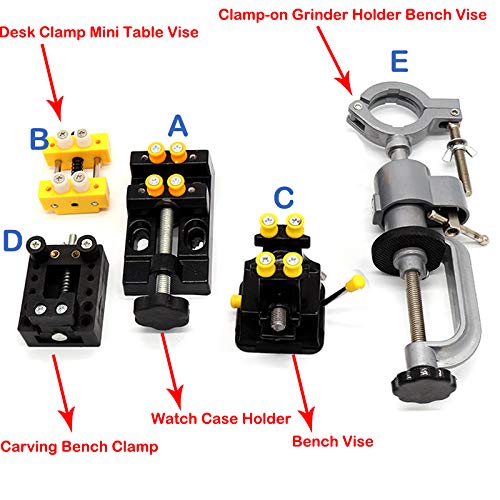 Mini Table Vise Clamp - Small Bench Vice for Jewelry Making, Walnut Repair, DIY Sculpture & Wood Carving - Perfect for Crafting, Model Building & Workshop Projects
