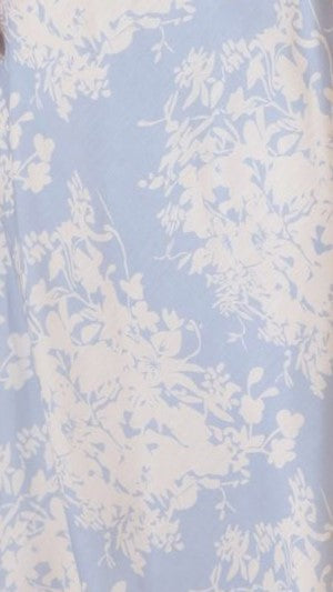 Margie Midi Dress - Blue & White Floral Print Summer Dress for Women | Casual Beach Wear, Garden Party, Date Night Outfit