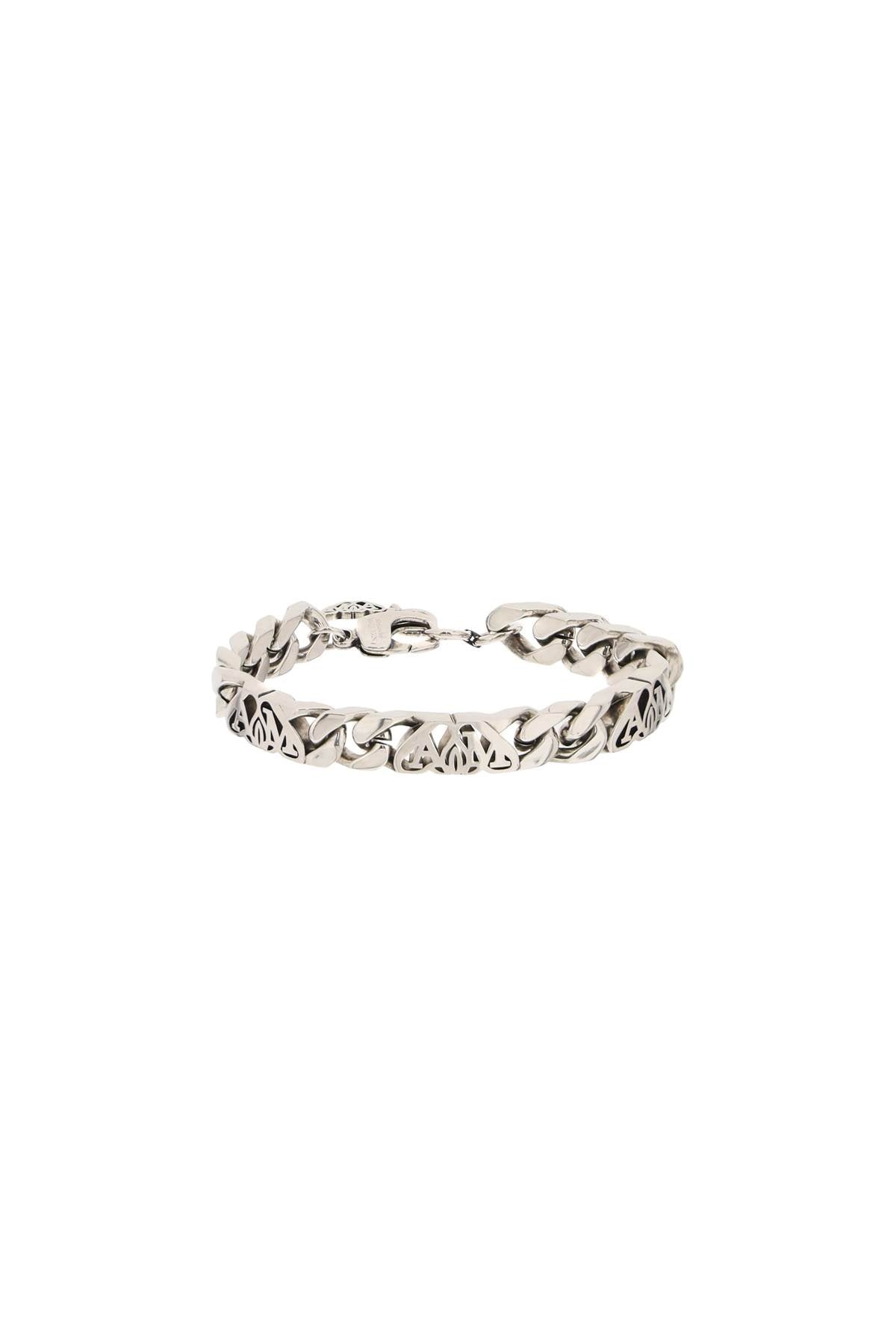 Alexander McQueen Seal Logo Chain Bracelet - Stylish Unisex Fashion Jewelry for Men & Women - Perfect for Parties, Gifts & Everyday Wear