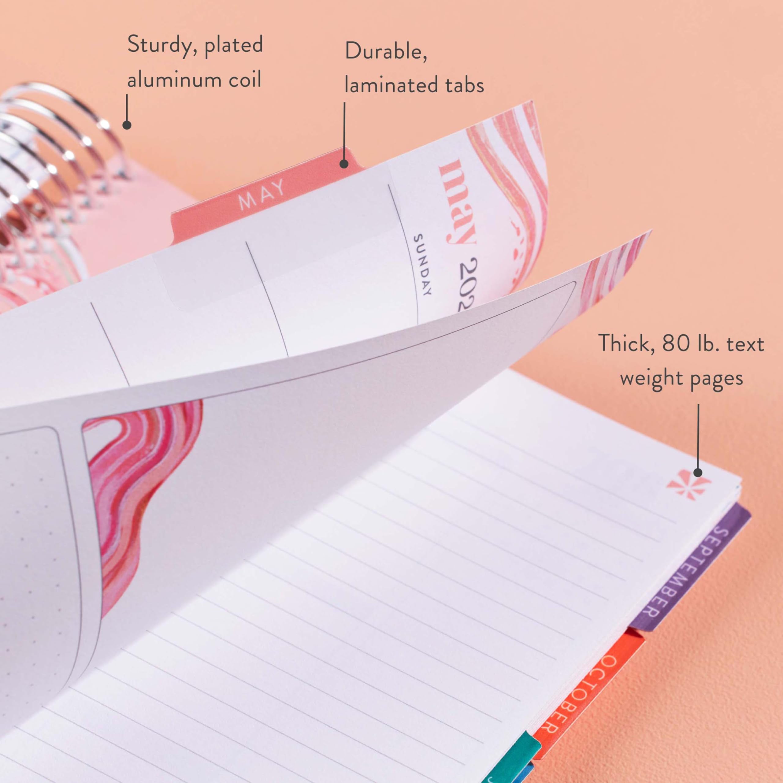 Erin Condren 2025 Spiral Life Planner - 12 Month Weekly & Monthly Organizer (Jan-Dec) | 7x9 Vertical Layout with Evolve Covers & Platinum Coil | Perfect for Work, School, College Students & Productivity Planning