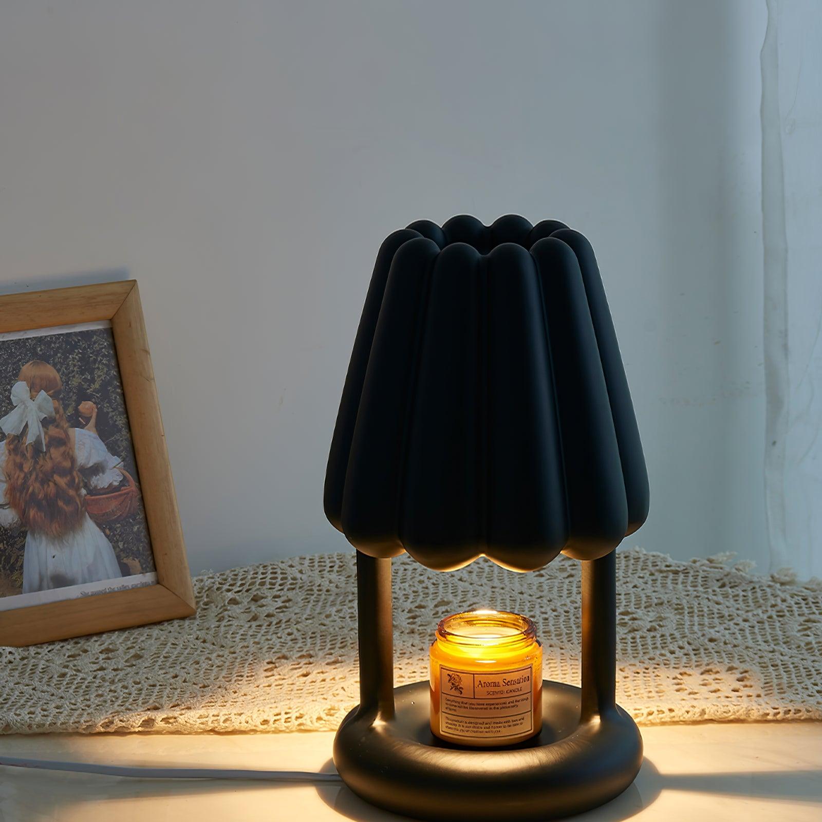 Coral Ice Cream Table Lamp - Decorative LED Night Light for Bedroom, Kids Room, and Living Room - Perfect for Cozy Ambiance and Sweet Dreams