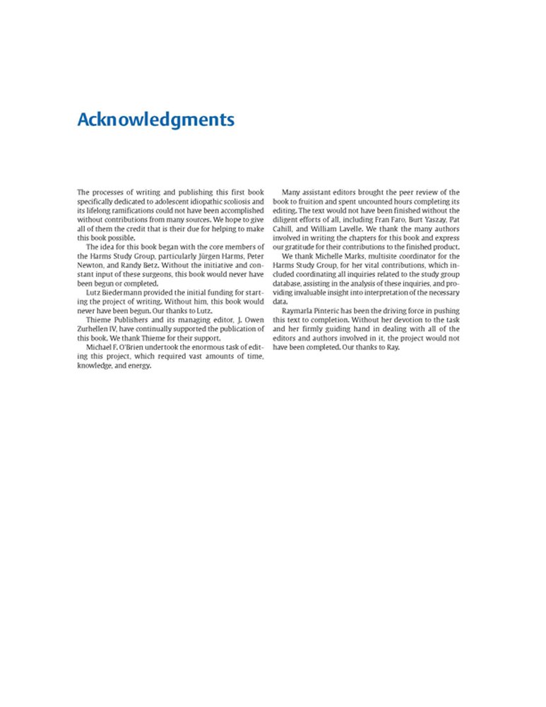 Idiopathic Scoliosis Treatment Guide - Harms Study Group Recommendations for Spinal Correction & Pain Relief | For Doctors, Physical Therapists & Patients