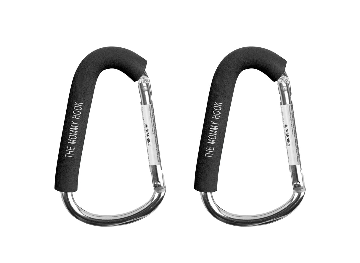 The Mommy Hook - Heavy Duty Stroller Hanger for Diaper Bags, Groceries & Shopping - Perfect Baby Carrier Accessory for Parents On-The-Go