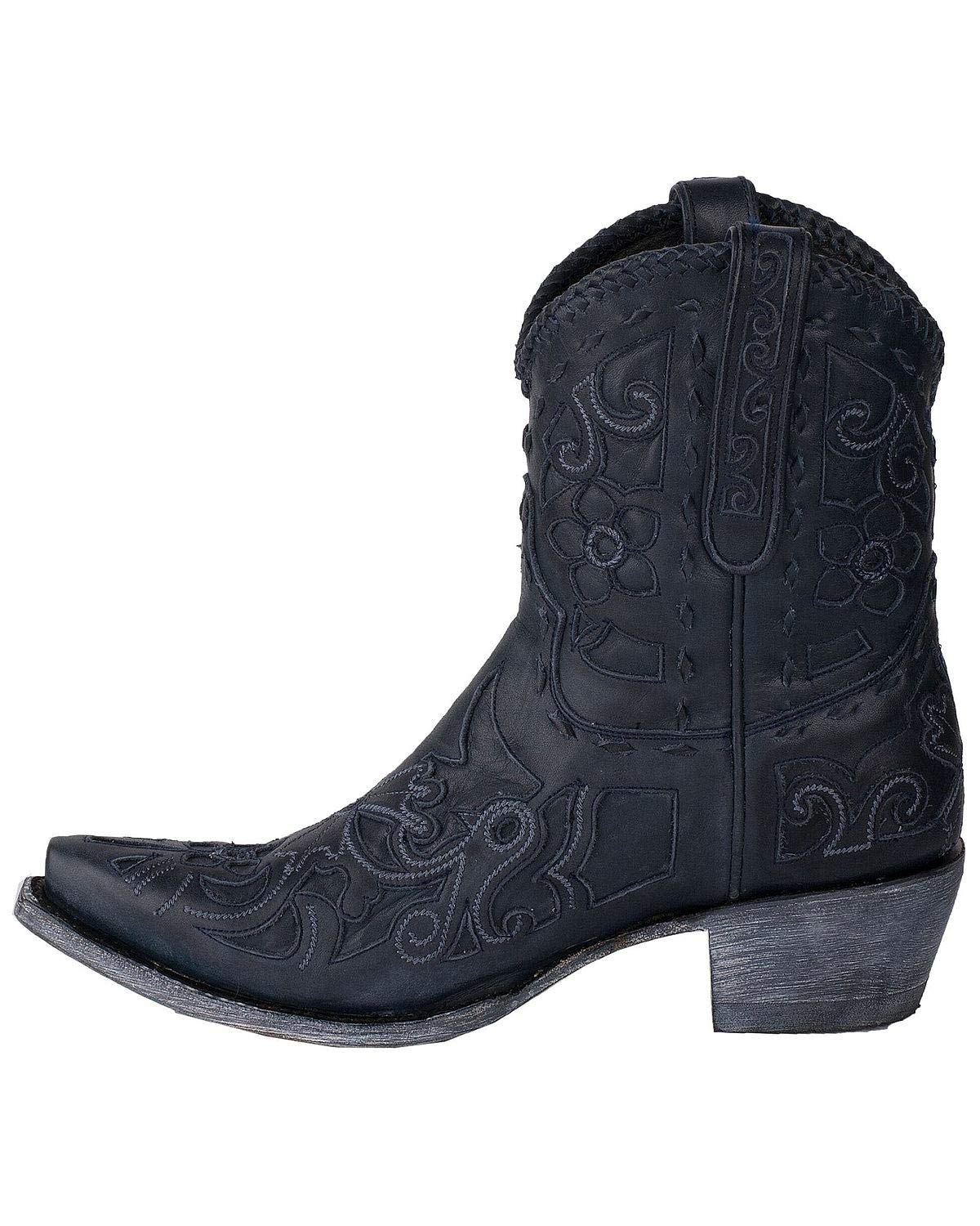 Lane Robin Women's Western Ankle Boots - Stylish Cowgirl Boots for Women | Comfortable & Fashionable Western Booties for Everyday Wear, Country Dancing & Outdoor Adventures
