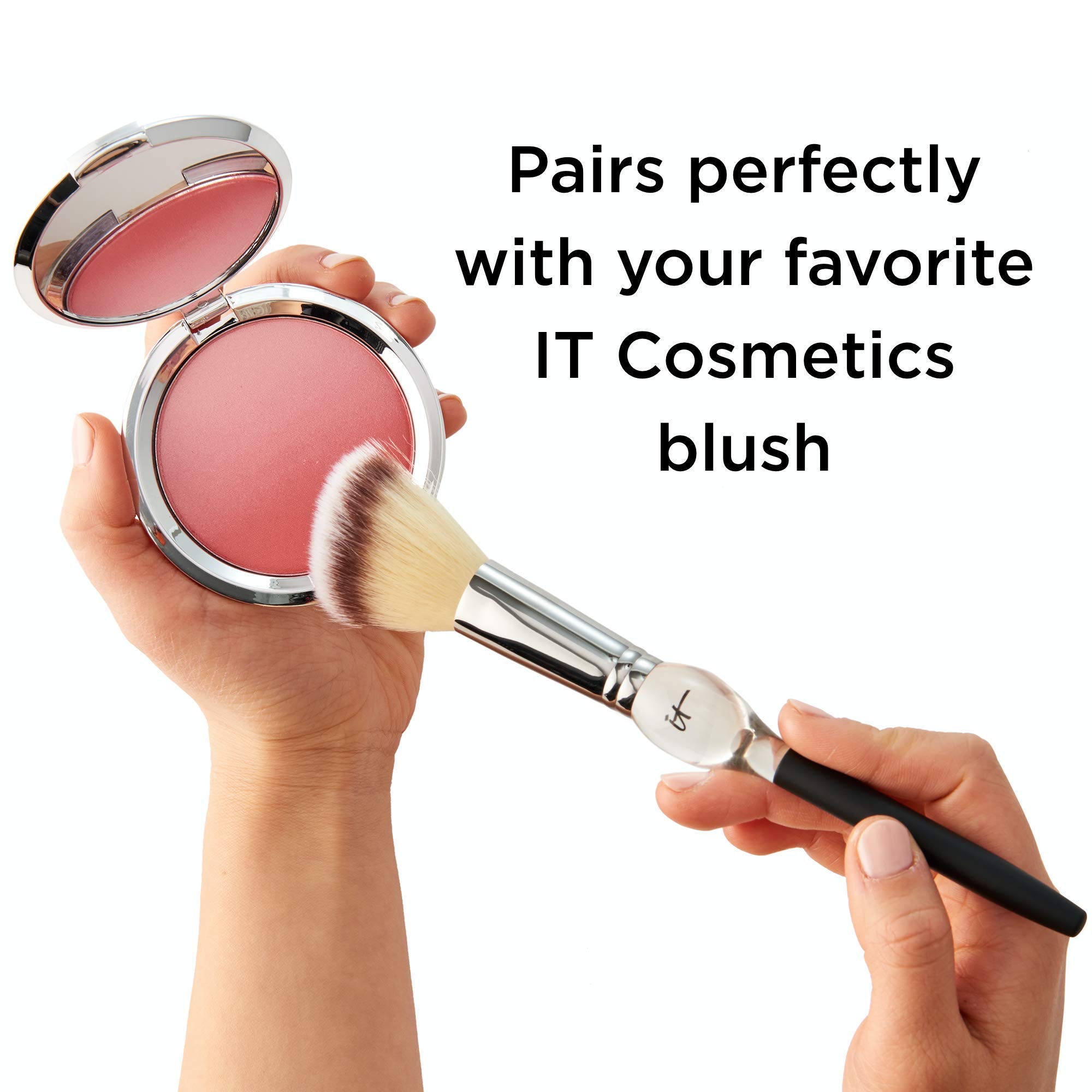 Heavenly Luxe Blush Brush #4 - Angled for Cheeks, Liquid & Powder - Perfect for Makeup Lovers