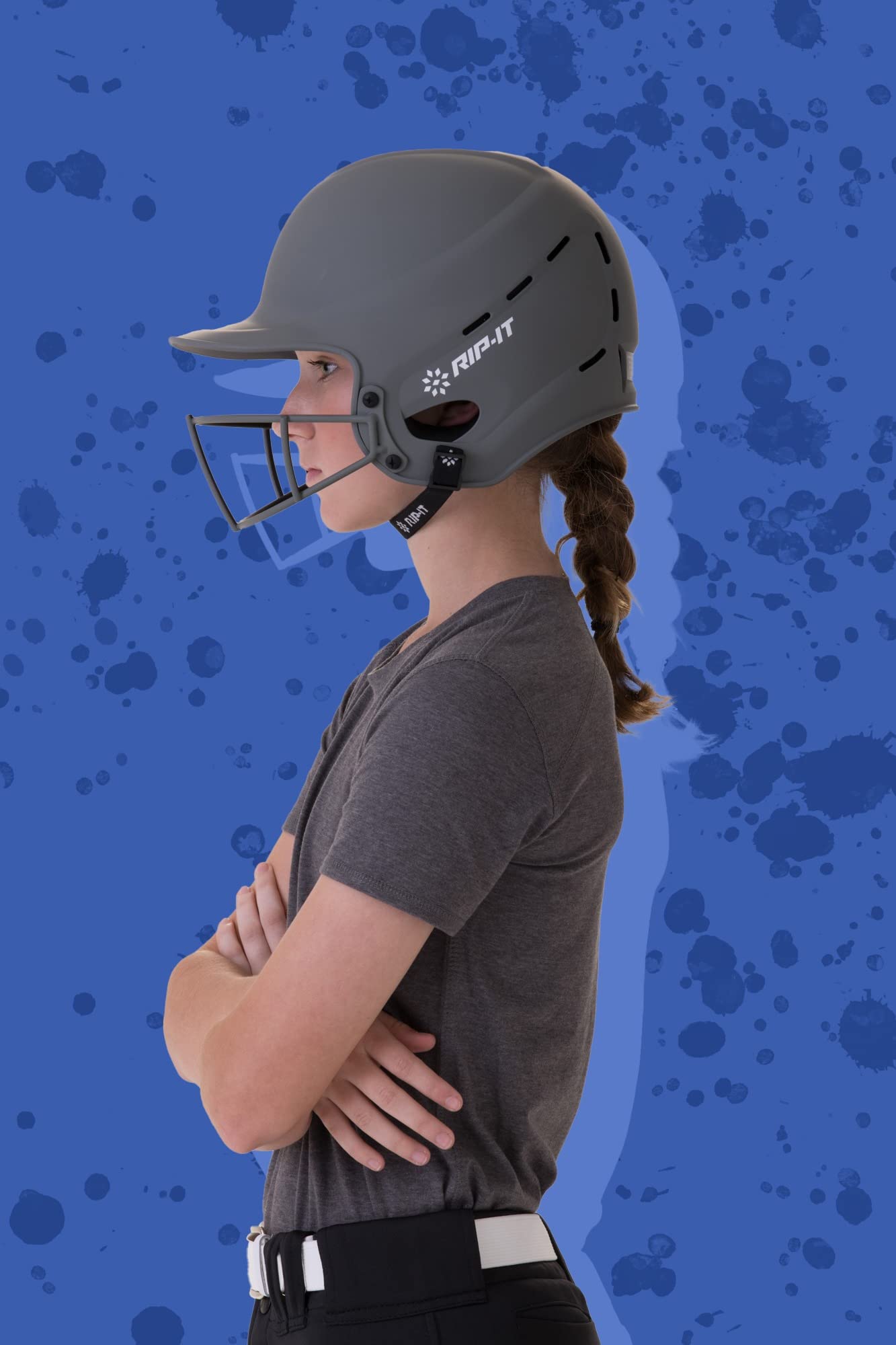 RIP-IT Vision Pro Softball Batting Helmet - Lightweight Matte Finish for Women - Perfect for Fastpitch, Slowpitch & Training - Comfortable Protective Gear for Games & Practice