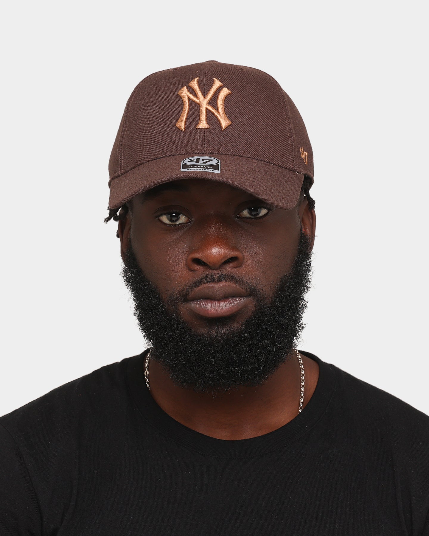 New York Yankees MVP 47 Brand Snapback Hat - Adjustable Brown Baseball Cap for Men & Women - Perfect for Sports Fans, Casual Wear & Game Day Outfits
