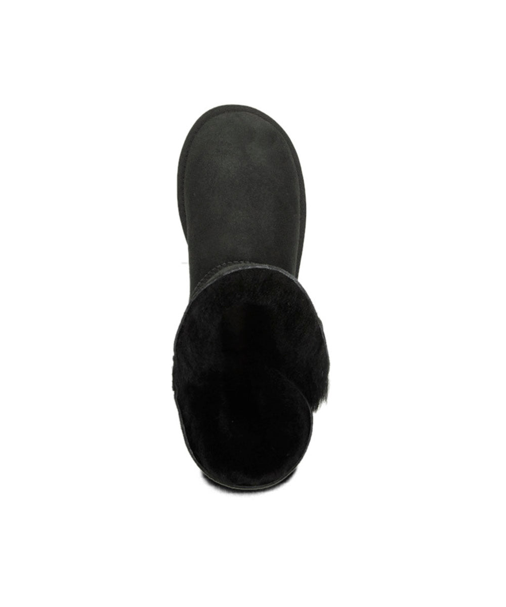Women's UGG Premium Short Button Boots - Genuine Sheepskin Winter Boots for Women | Cozy & Stylish for Snow, Casual Wear & Outdoor Activities
