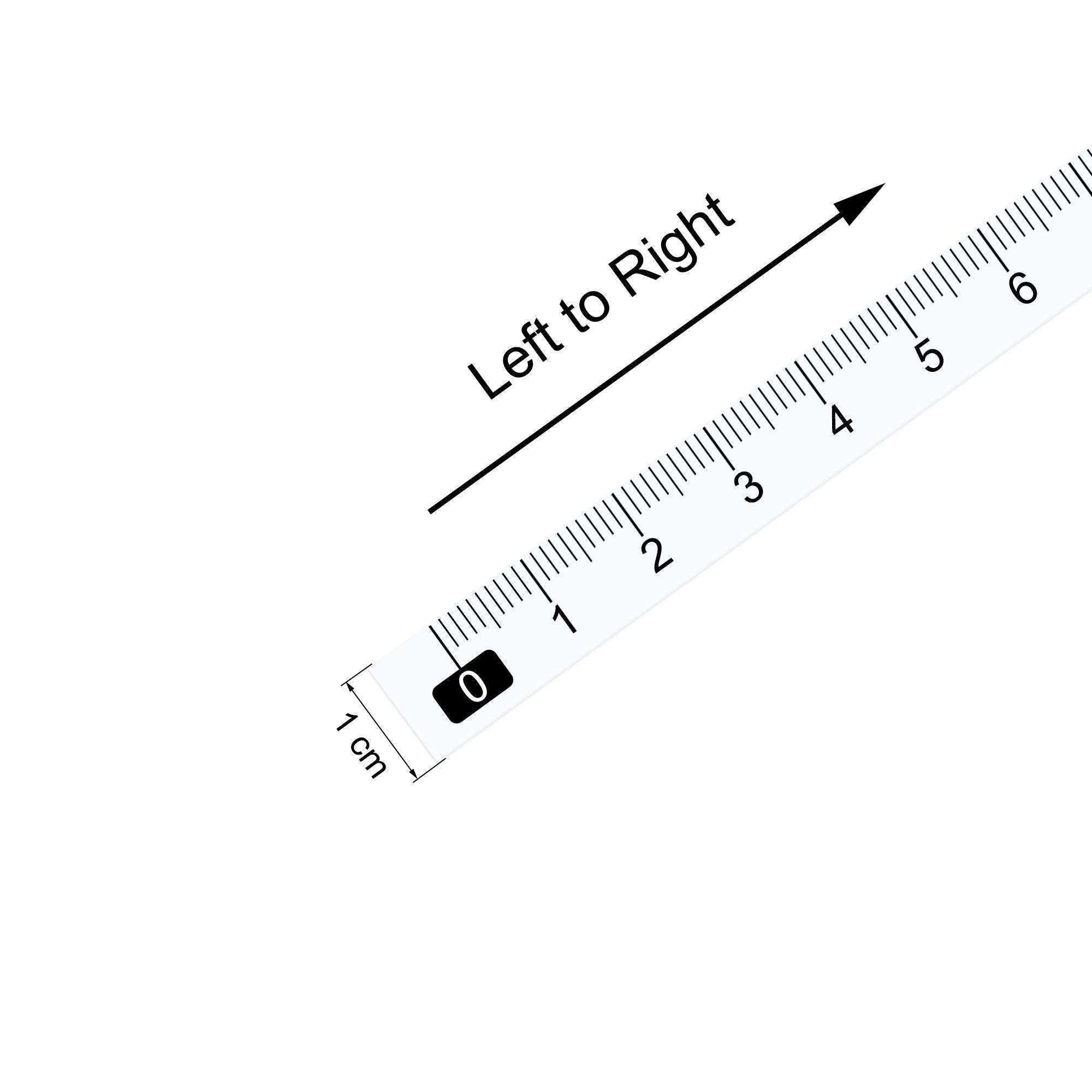 uxcell Adhesive Measuring Tape 100cm/39 Inches - Left to Right Read Stick-On Workbench Ruler (White) - Perfect for DIY Projects, Woodworking, and Crafting