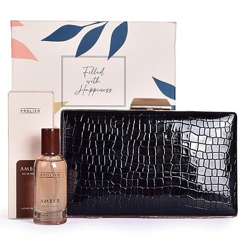 Gleevers 2-Pack Anniversary Gift Set for Women - 30ml Perfume & Clownfish Handbag | Birthday Present for Wife, Valentine's Day Gift for Girlfriend, Sister Gift Idea | Perfect for Date Nights, Special Occasions & Everyday Use