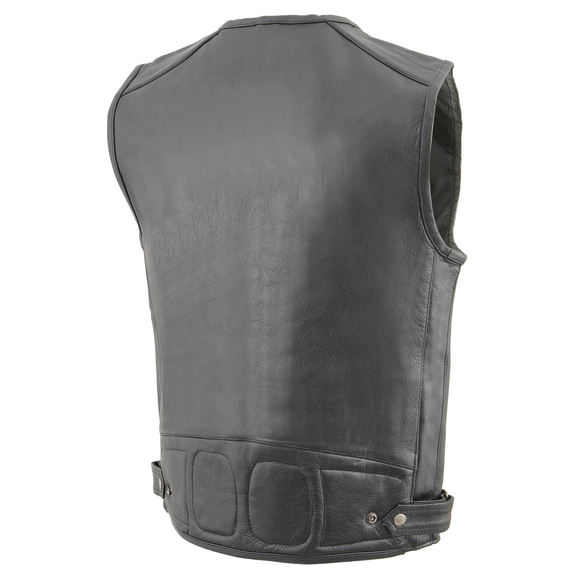 Milwaukee Leather MLM3580 Men's Zipper Front Utility Vest with Multiple Pockets - Perfect for Outdoor Work, Hunting & Casual Wear