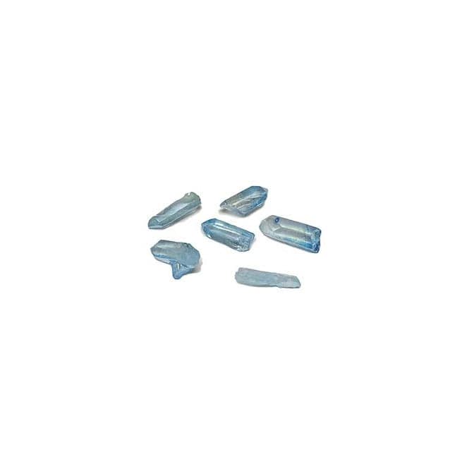 Aqua Aura Quartz Point - Natural Healing Crystal for Meditation, Chakra Balancing & Energy Cleansing | Perfect for Home Decor, Yoga Spaces & Spiritual Gifts