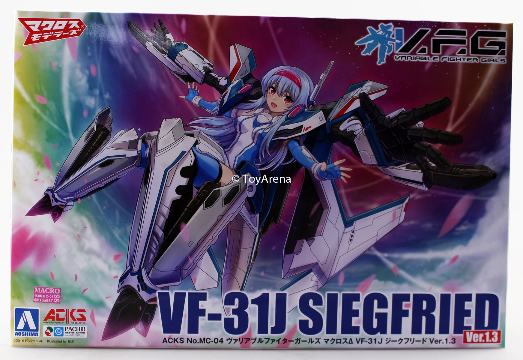 Aoshima ACKS No.MC 04 Macross Delta VFG Variable Fighter Girls VF-31J Siegfried Ver 1.3 Model Kit - Anime Collectible Building Set for Sci-Fi Fans & Hobbyists | Perfect for Display, Gifts, and DIY Projects