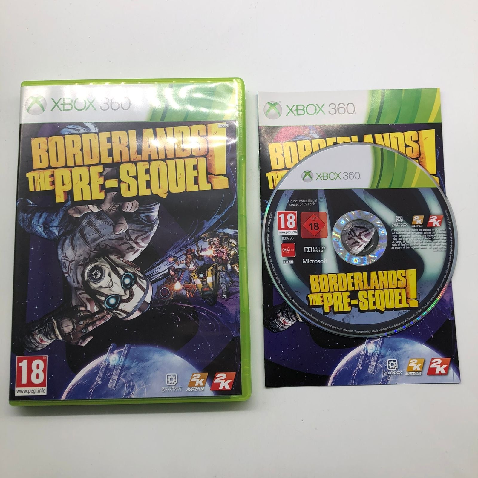 Borderlands: The Pre-Sequel - Xbox 360 Game with Manual (PAL Version) | Action RPG Shooter for Single & Multiplayer Gaming | Perfect for Fans of Sci-Fi Adventure Games