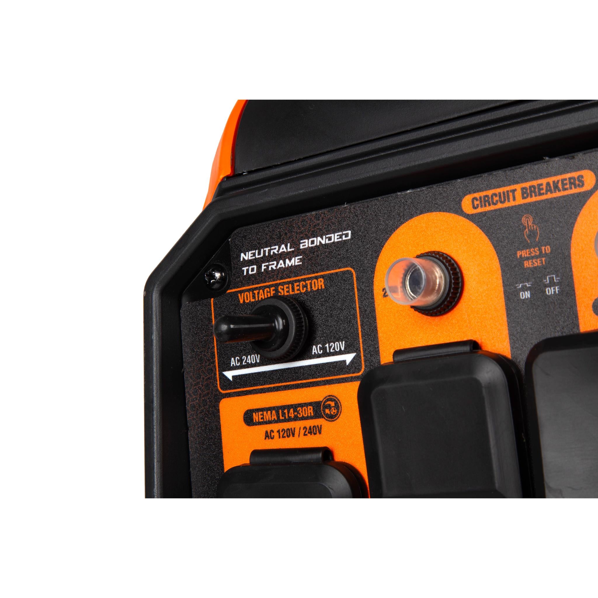 WEN DF500iX 5000W Dual Fuel Portable Inverter Generator - 120V/240V RV Ready with EV Charging Port & Electric Start | Perfect for Camping, Home Backup & Outdoor Power