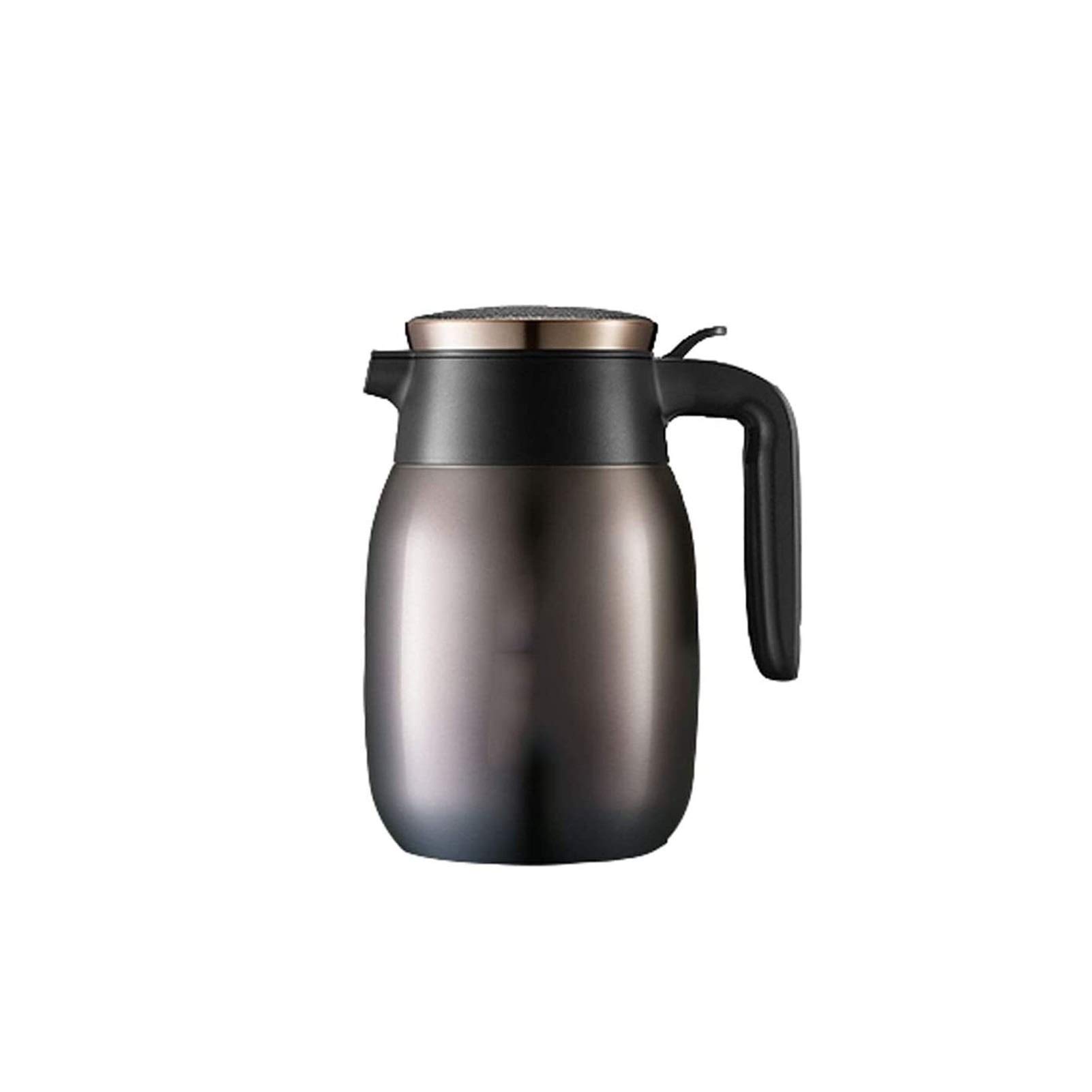 Premium Stainless Steel Vacuum Insulated Thermos Flask - 2L Large Capacity, Black - Keeps Coffee Hot & Drinks Cold for 24 Hours - Perfect for Camping, Office & Outdoor Activities