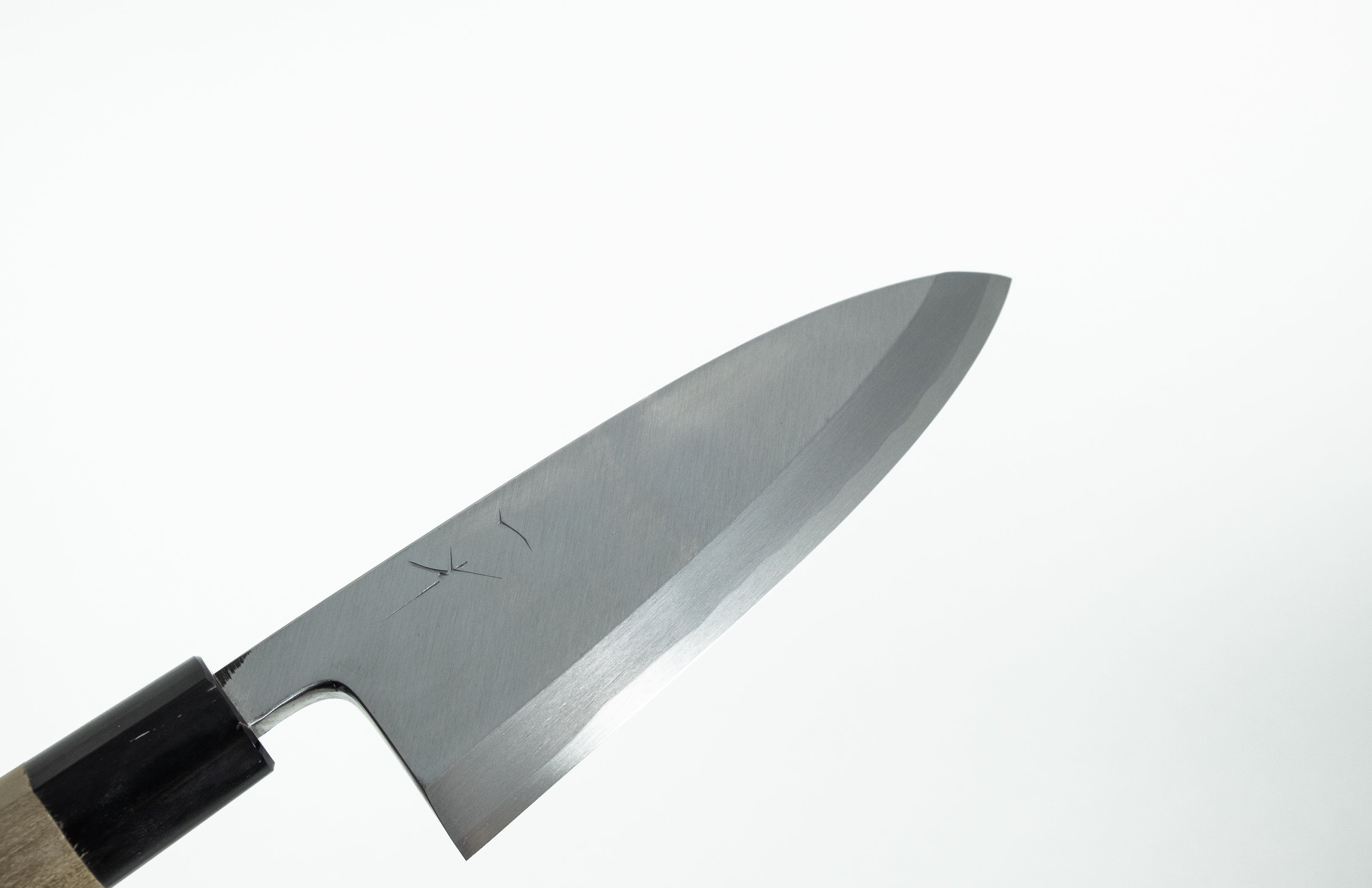 Hitohira Kikuchiyo Manzo White #3 Deba Knife 165mm - Japanese Chef Knife with Ho Wood D-Shaped Handle - Perfect for Sushi, Fish Filleting & Asian Cuisine
