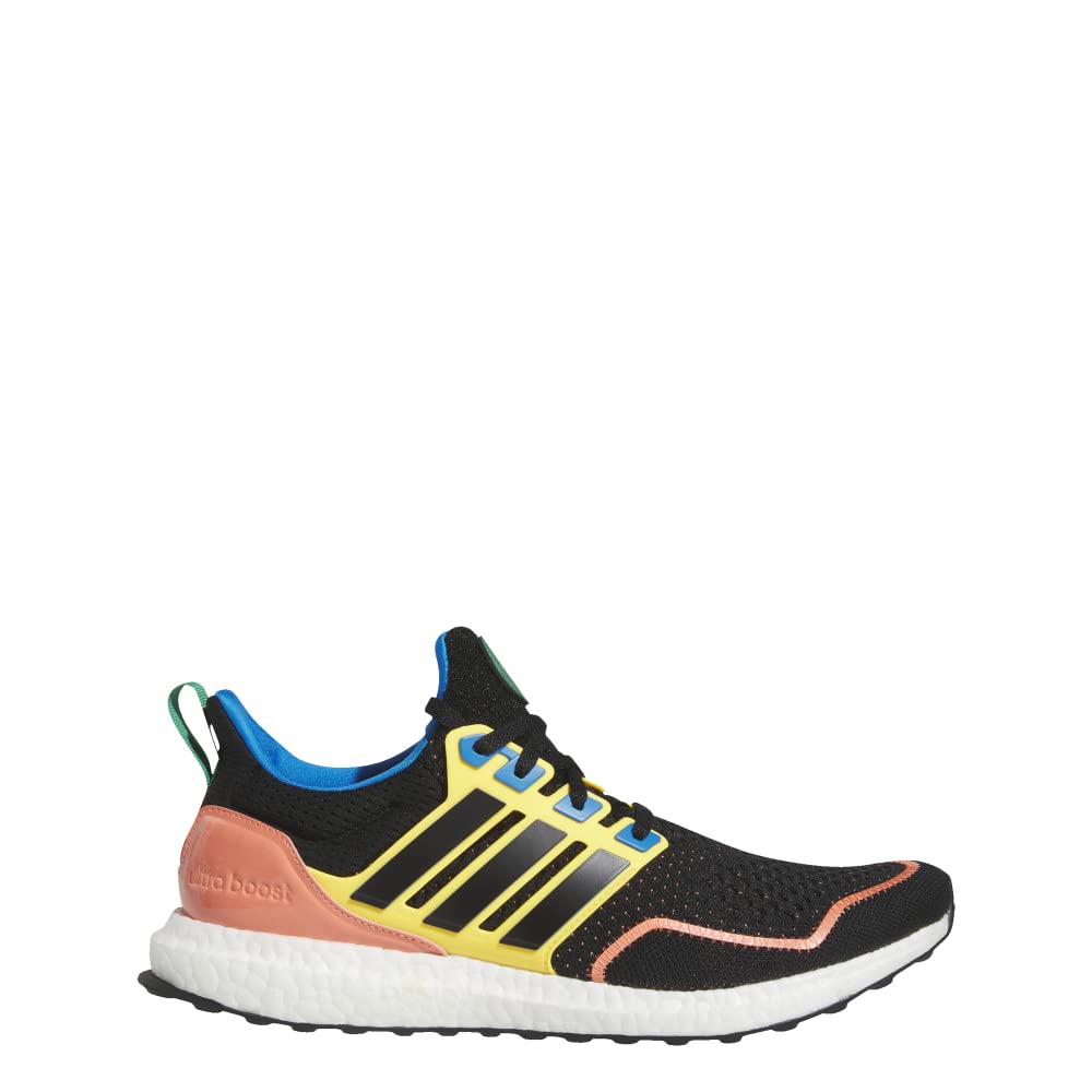 Adidas Ultraboost 1.0 Running Shoes for Men - Core Black/Core Black/Bright Blue - Medium Size - Lightweight Comfortable Sneakers for Jogging, Gym & Daily Wear