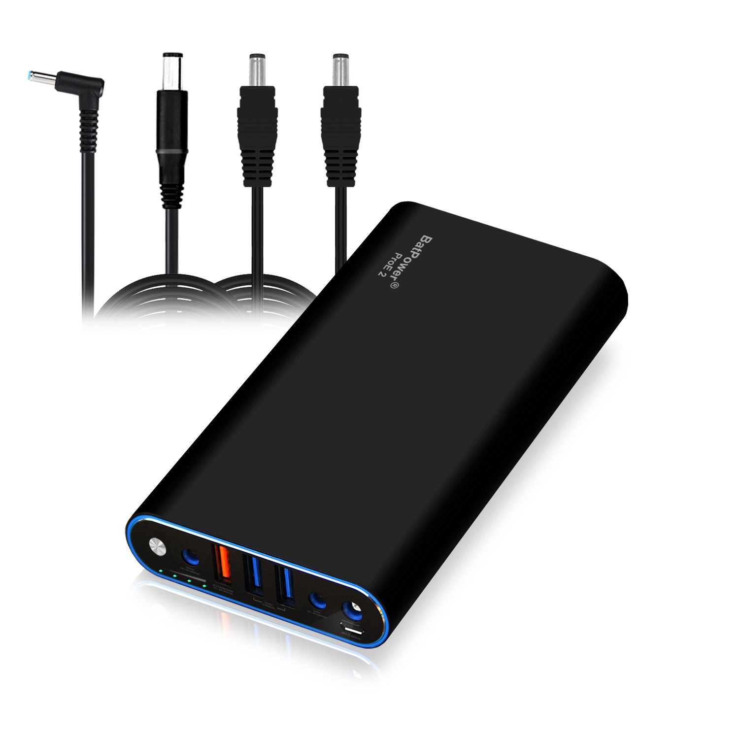 BatPower EX7H 98Wh Laptop Power Bank - Portable Charger for HP Pavilion, Envy, Spectre, Chromebook & More | Fast Charging External Battery for Laptops & Smartphones | Perfect for Travel, Work & Emergency Power Backup