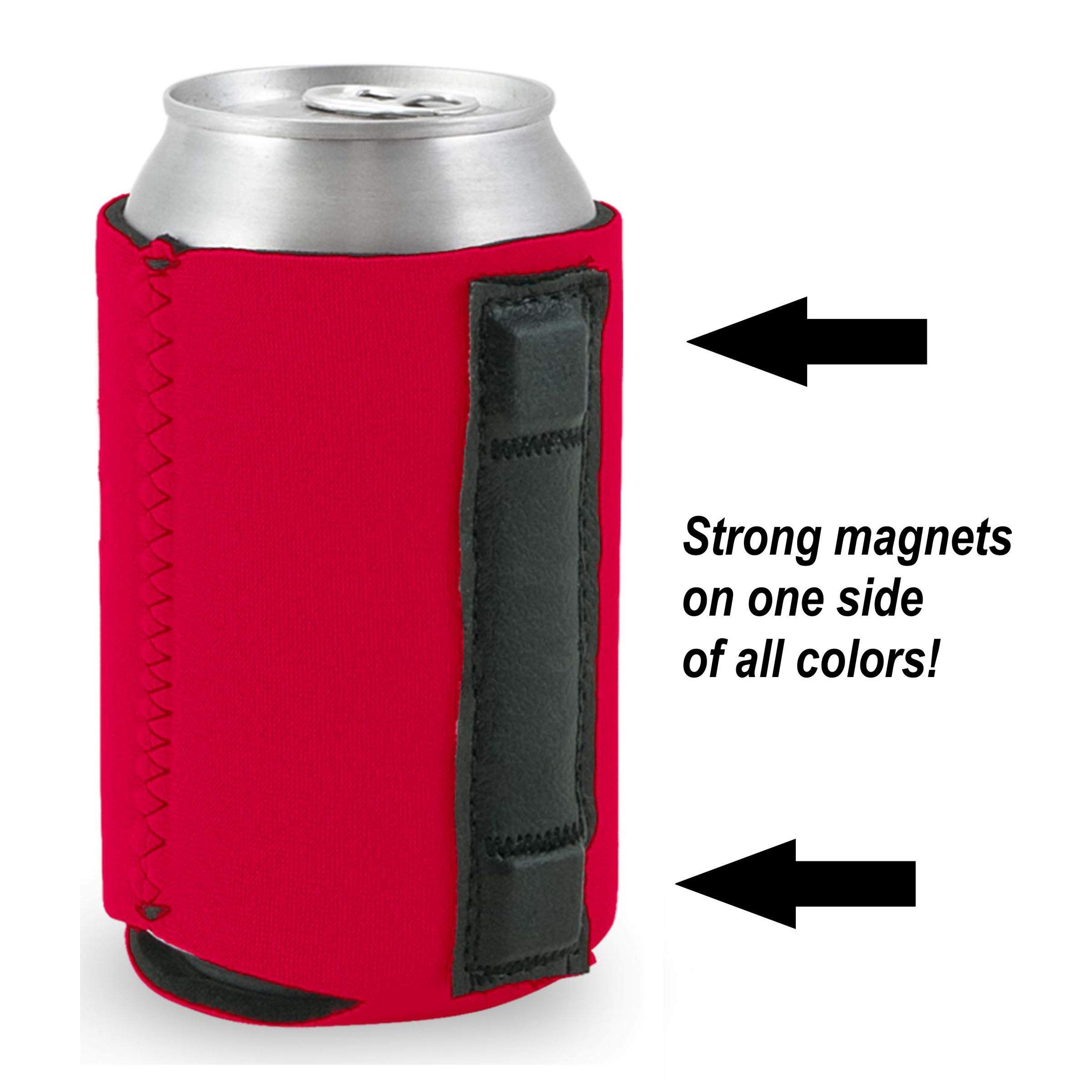 I Peed in the Pool Magnetic Can Cooler (Royal Blue, 2 Pack) - Funny Novelty Beer Can Holder for Pool Parties, Beach Outings & Summer BBQs