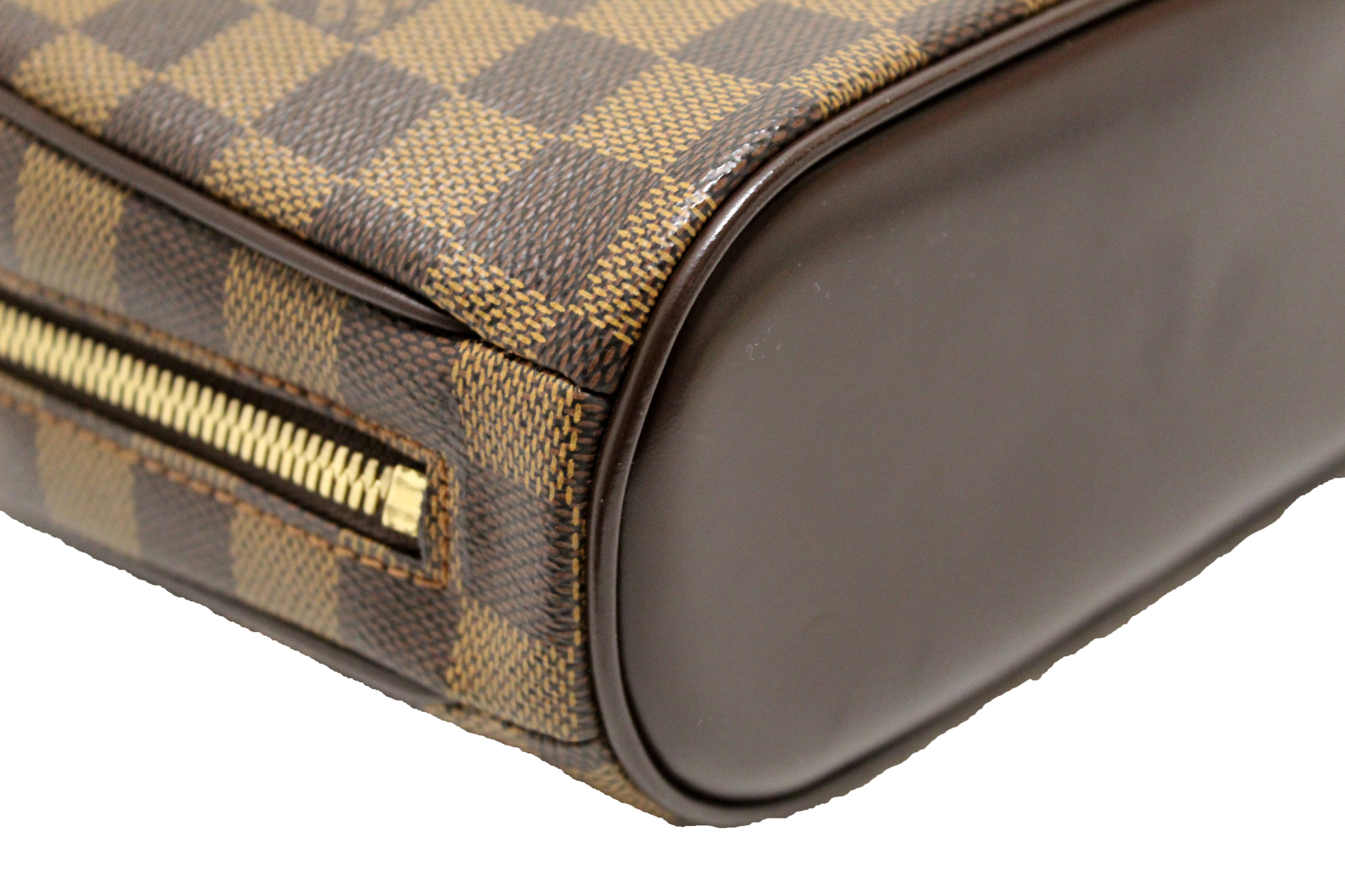 Authentic Louis Vuitton Damier Ebene Canvas Sarria Mini Handbag for Women - Luxury Crossbody Purse with Gold-Tone Hardware, Perfect for Date Night & Evening Events