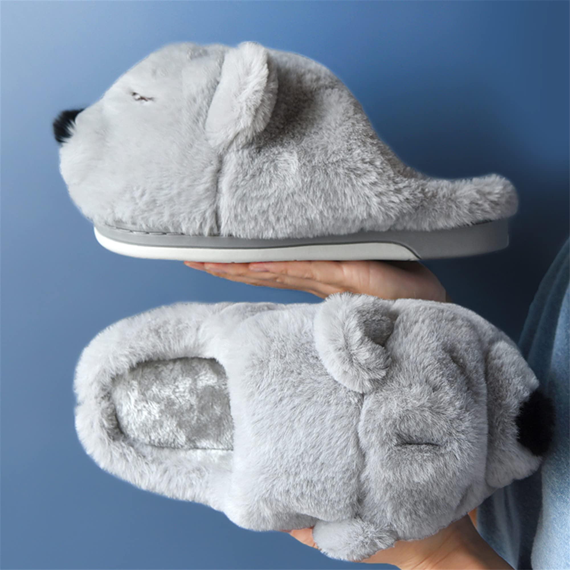 LANFIRE Women's Bear Slippers - Cozy Fuzzy Animal House Shoes, Soft Plush Winter Warm Slippers for Indoor Comfort (Perfect for Home, Lounge & Gift Giving)