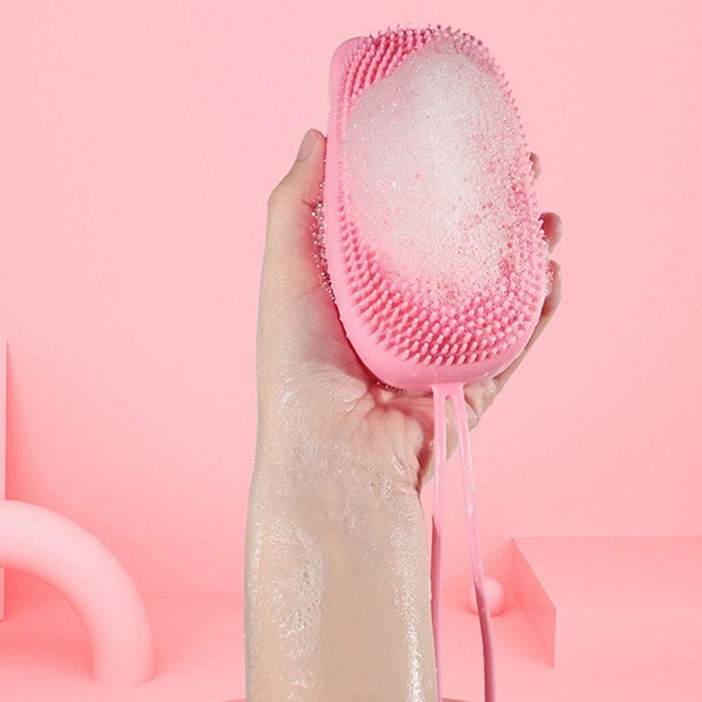3pcs Silicone Bath Brushes - Double Sided Exfoliating & Massaging Shower Brush Set for Deep Cleansing & Relaxation - Perfect for Spa, Bath Time & Body Care Routine