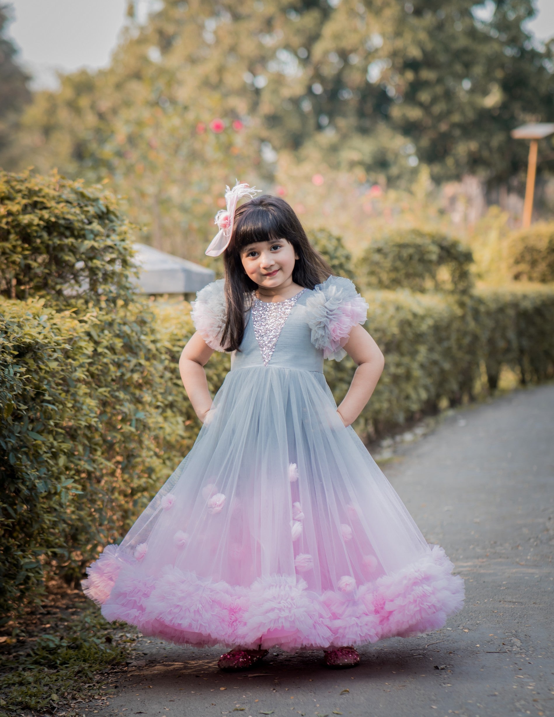 Pre Order: Naughty Ruffled Gown - Elegant Lace Dress for Date Night, Party & Special Occasions
