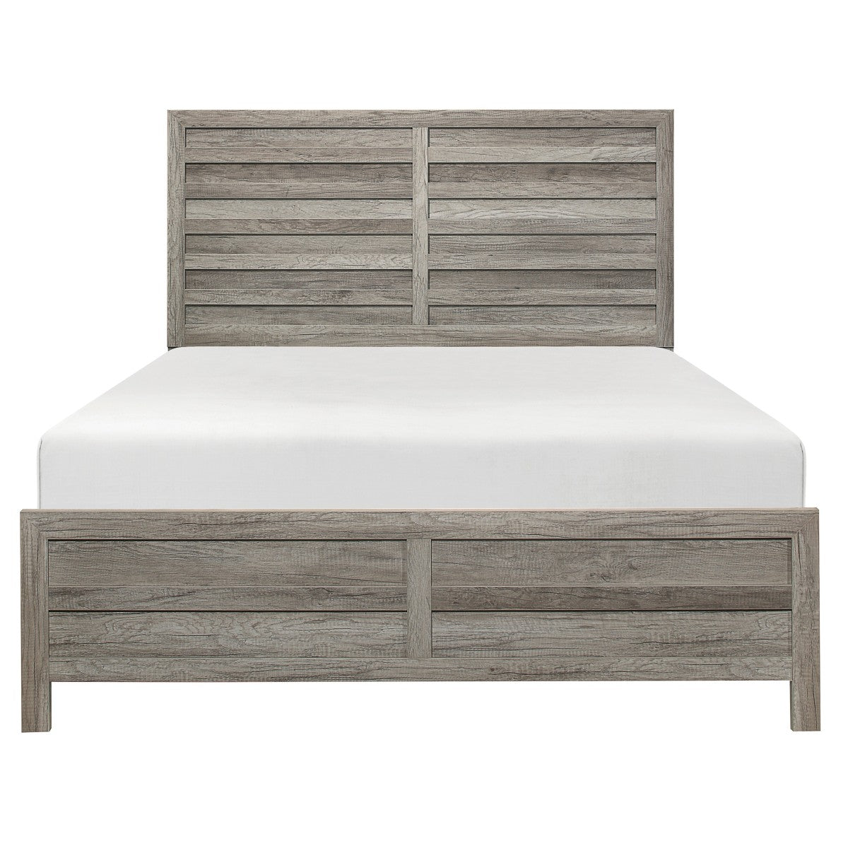 Premium Grey Mandan Double Bed Frame - Modern & Stylish for Bedroom Decor - Perfect for Master Bedrooms, Guest Rooms & Apartments