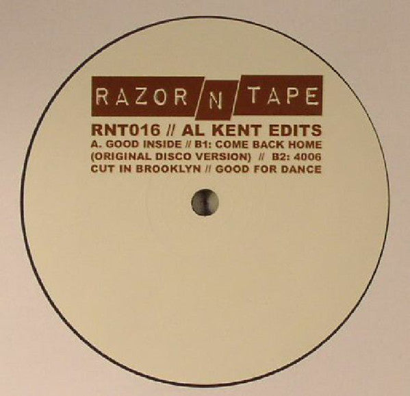 Al Kent Edits by Razor N Tape RNT016 - Vinyl Record for DJs & Music Collectors | Perfect for House Music Mixing & DJ Sets