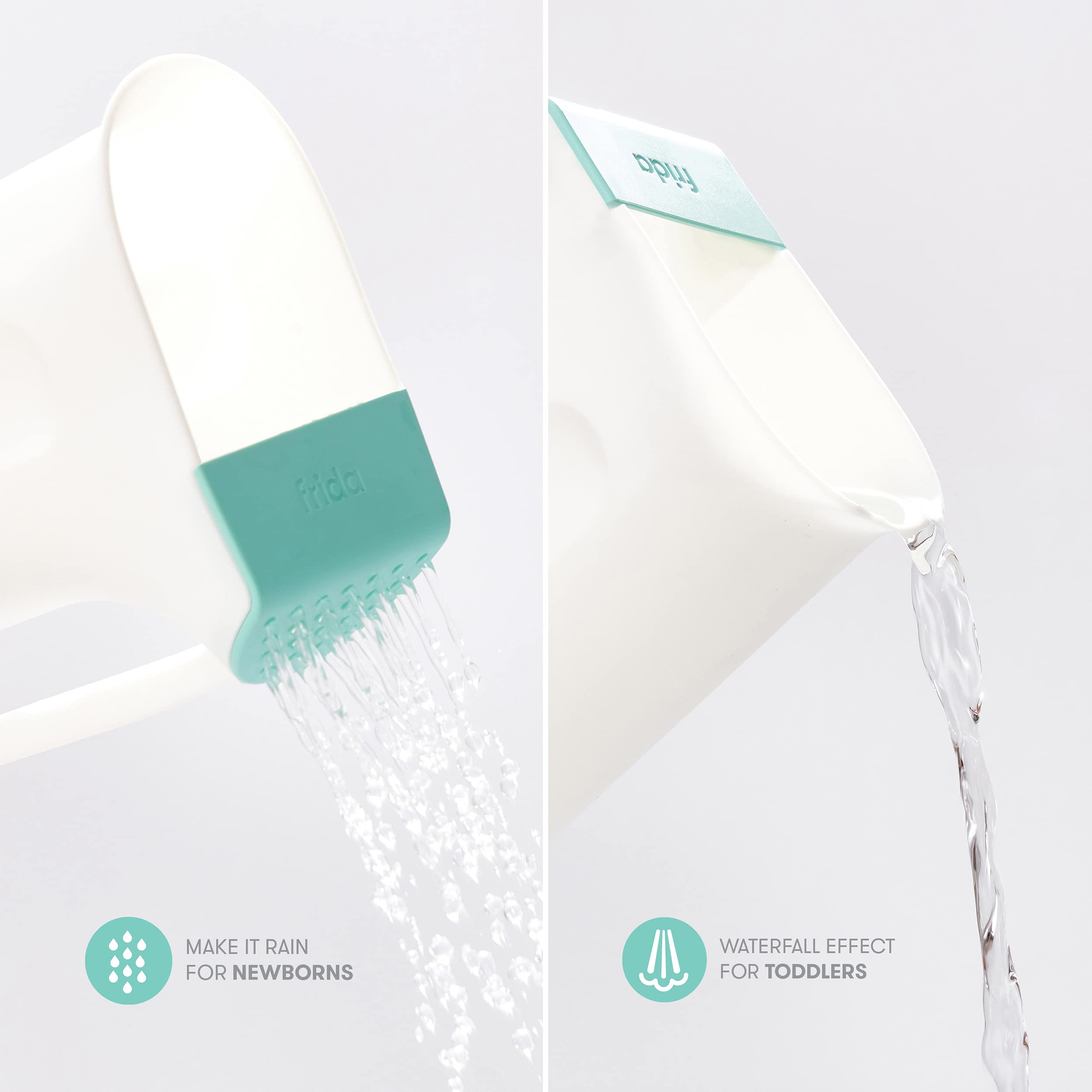 Frida Baby 4-in-1 Bathtub & Rinser Cup Kit for Newborns to Toddlers - Perfect for Safe Bath Time