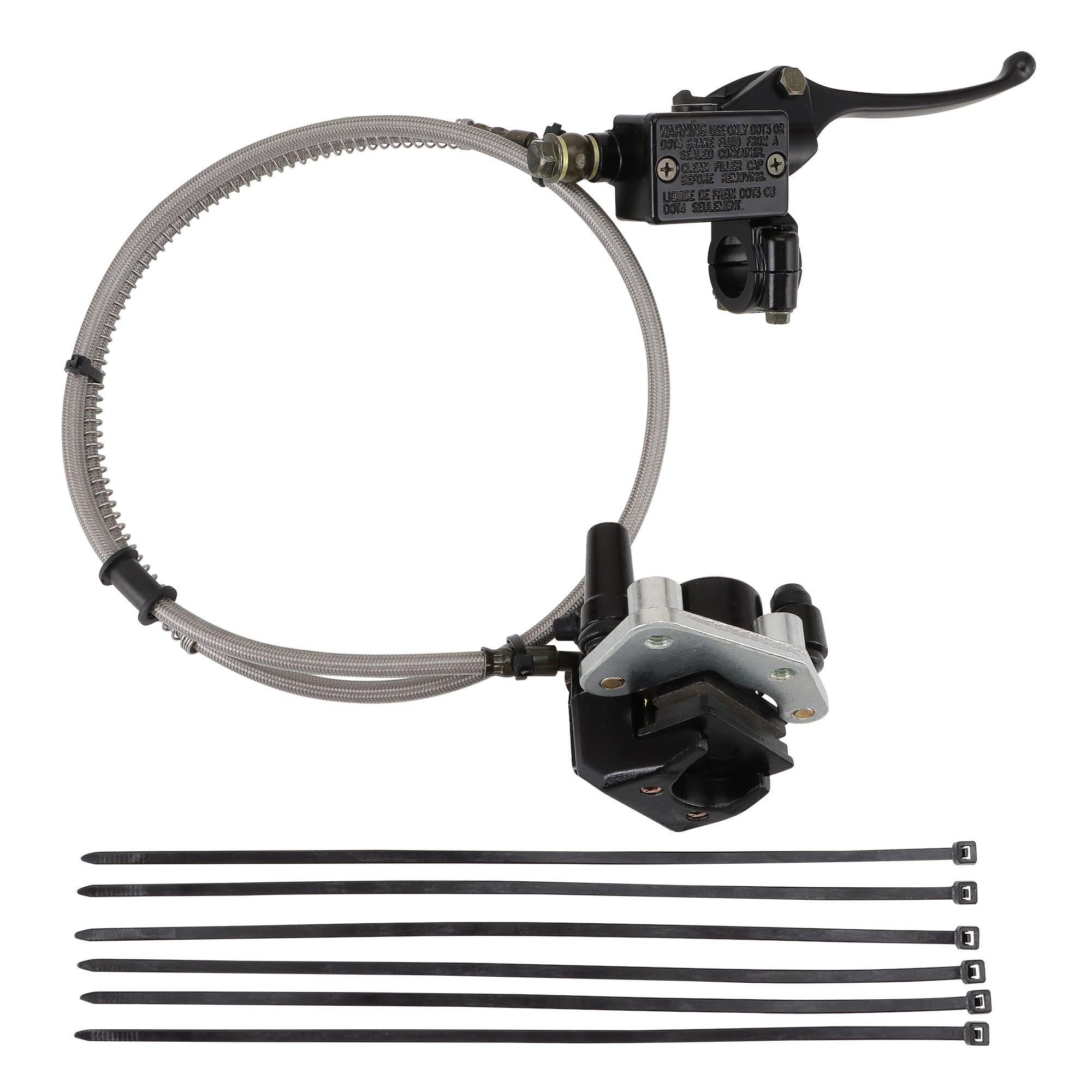 GOOFIT Front Disc Brake Caliper Replacement for 110cc 125cc Apollo Dirt Bike, Scooter, Moped & ATV – High-Performance Braking for Off-Road Adventures