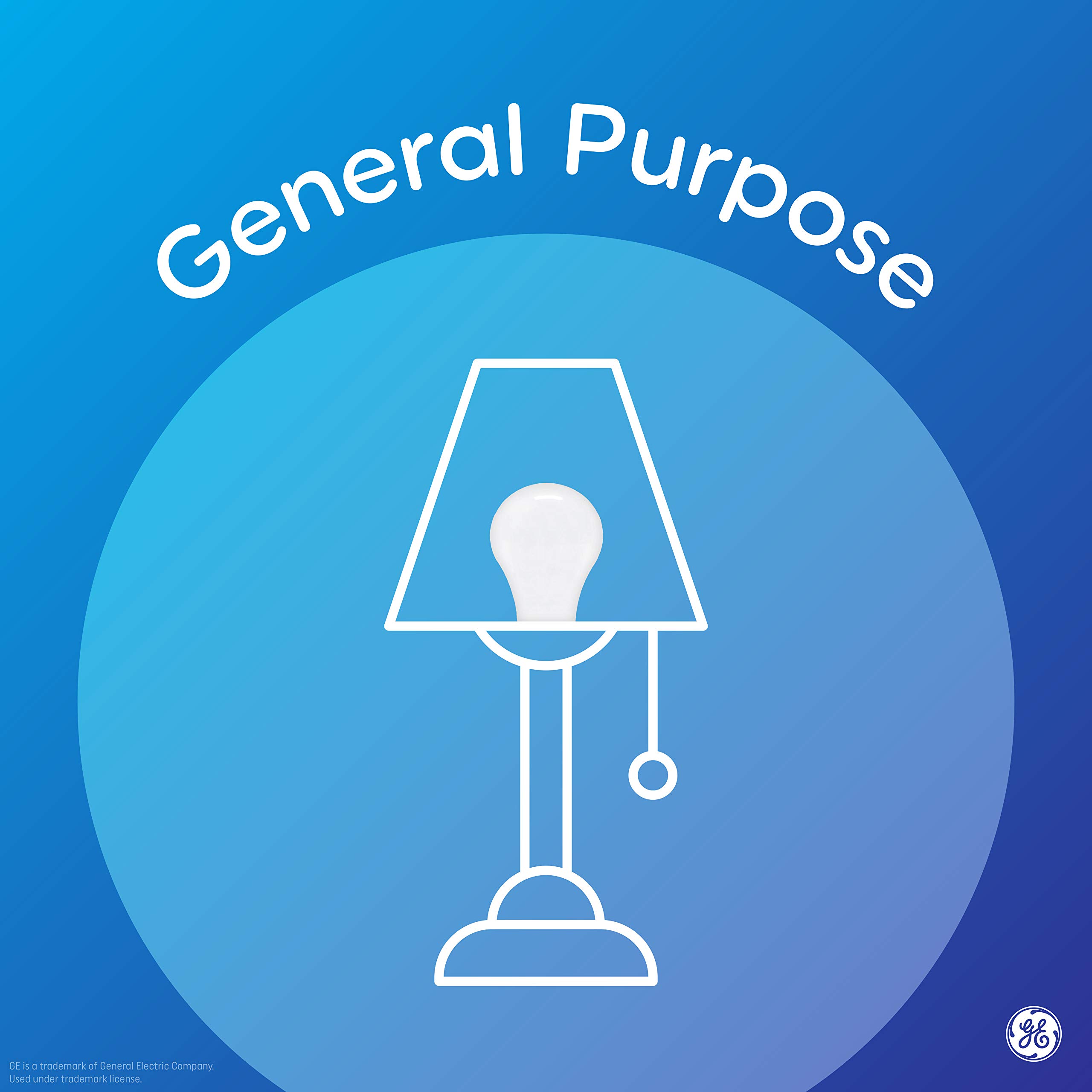 GE Basic 60 Watt A19 Daylight LED Light Bulbs (8 Pack) - Energy Efficient Bright White Bulbs for Home, Office, and Indoor Lighting