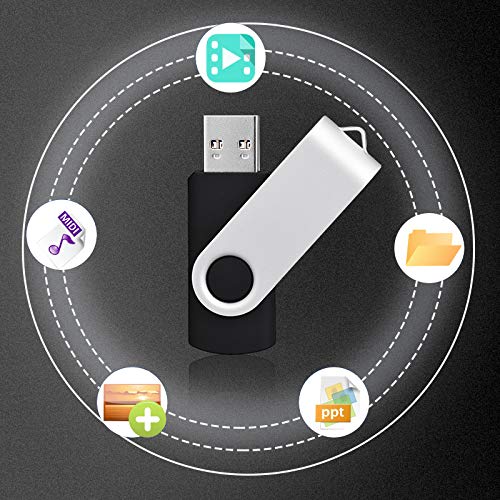 KEXIN Bulk USB Flash Drive 1GB 100 Pack - High-Speed USB 2.0 Thumb Drives with Swivel Design - Perfect for Business Promotions, School Projects & Data Storage