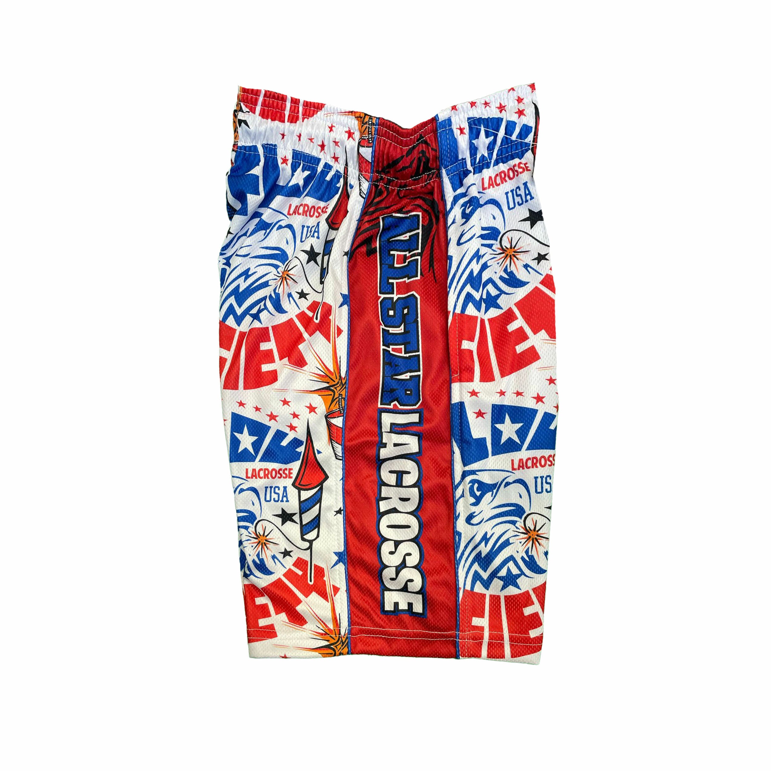 Boys Kaboom All Star Lacrosse Shorts - Breathable & Lightweight for Youth Sports & Training