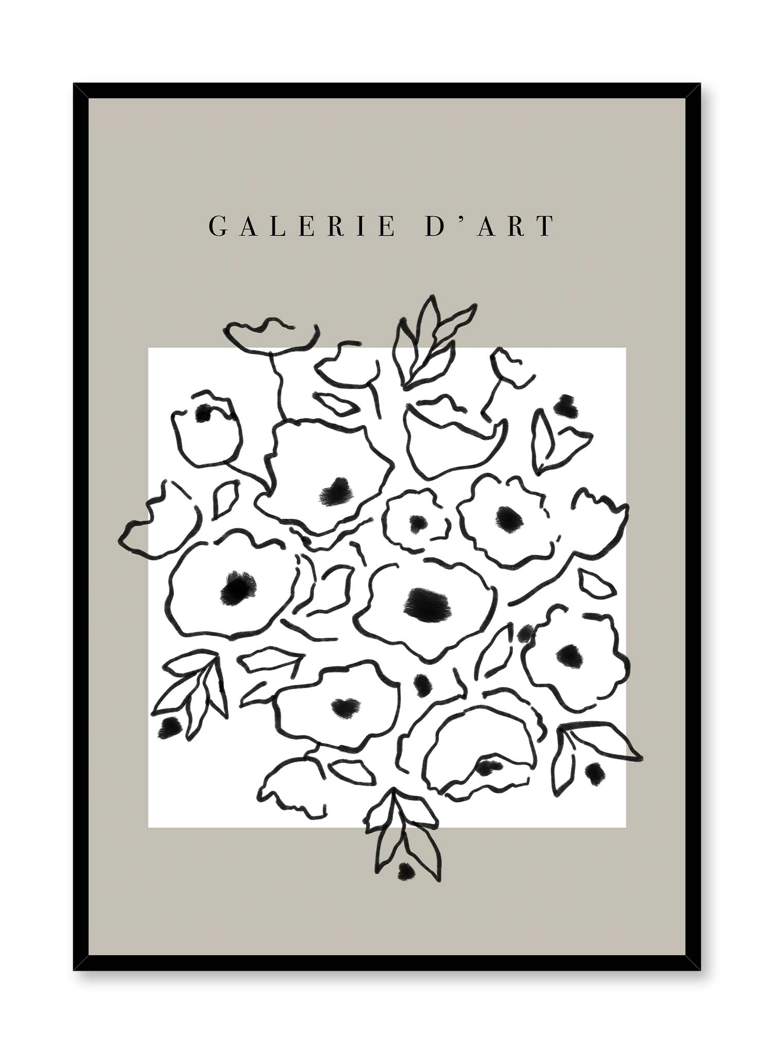Flowers of Cateau Cambresis Wall Art Poster - Vintage Botanical Print for Home Decor, Office & Living Room Wall Decoration