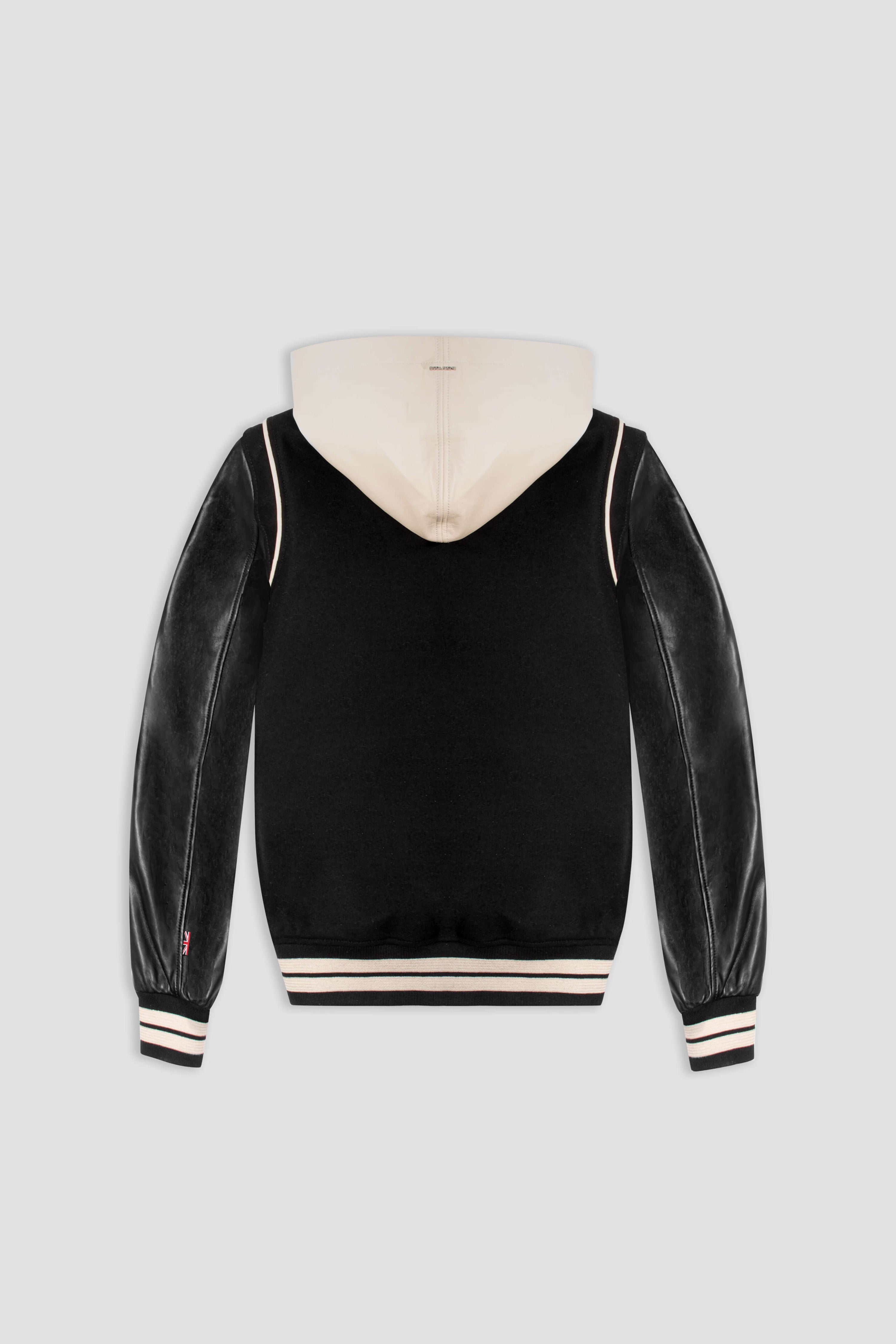 Women's Hooded Varsity Jacket - Stylish Fleece-Lined Pullover for Casual Wear & Outdoor Activities | Perfect for College, Sports & Fall Fashion