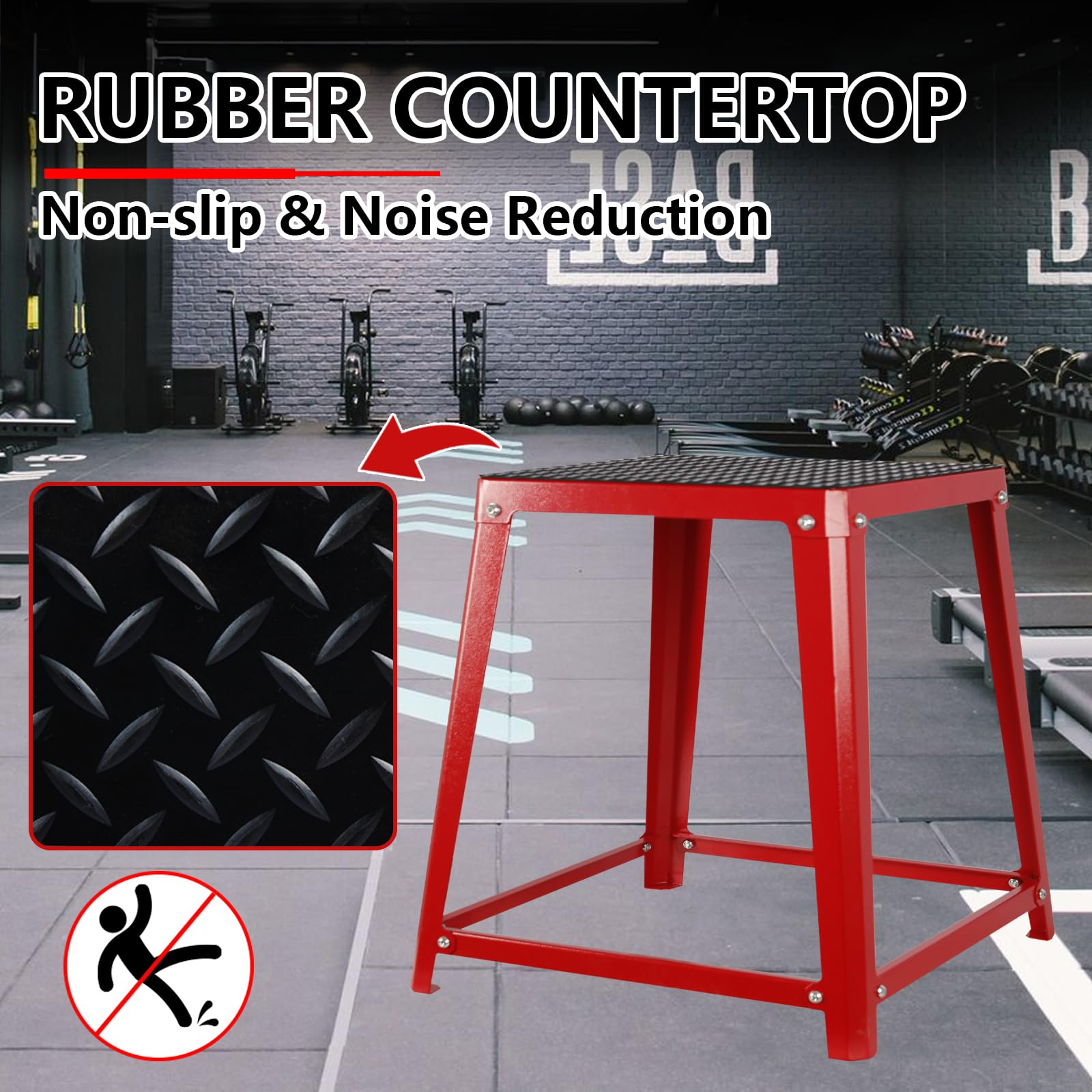12/18/24 Inch Anti-Slip Plyometric Jump Box - Adjustable Workout Box for CrossFit, Home Gym & Functional Training - Perfect for Box Jumps, Step Ups & Strength Exercises