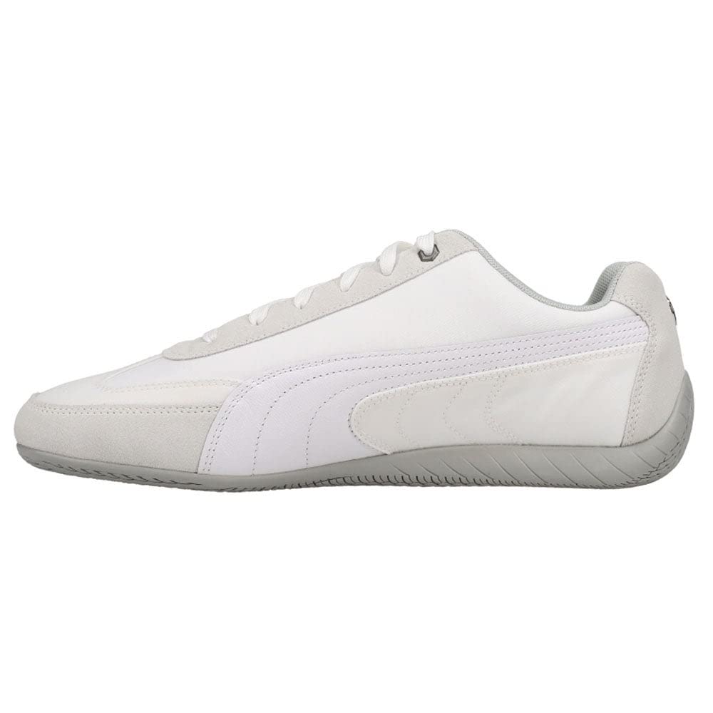 PUMA Men's Mercedes F1 Speedcat Driving Sneakers - White & Black Racing Shoes for Men | Comfortable Sneakers for Driving, Racing & Casual Wear