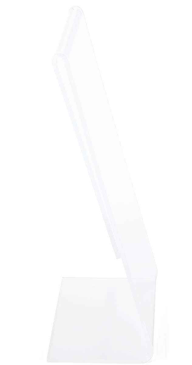 25 Pack Acrylic Sign Frames 4x6 Inches - Clear Lucite Slant Back Poster Holders with Slide-in Design for Retail Displays, Restaurants, and Office Signage