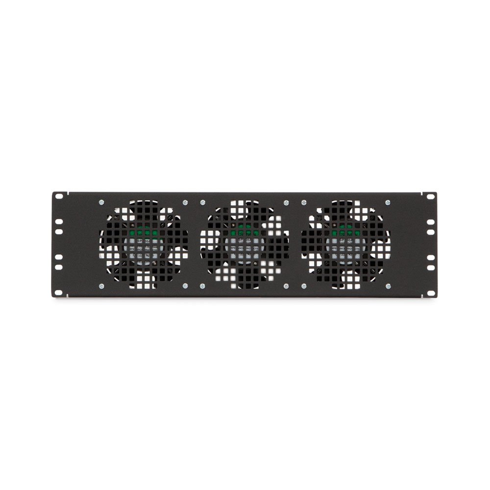 Kendall Howard 3U Rack Mount Triple Cooling Fan Panel - Server Cabinet Cooling Solution for Data Centers & Home Offices