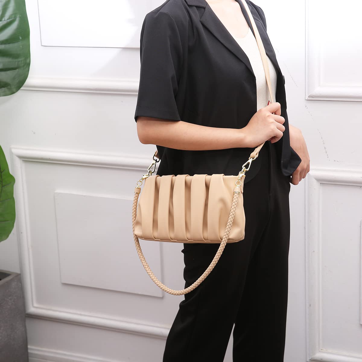 Quilted Crossbody Bags for Women - Small Shoulder Purse, Satchel Handbag, Dumpling Pouch - Perfect for Travel, Shopping & Everyday Use