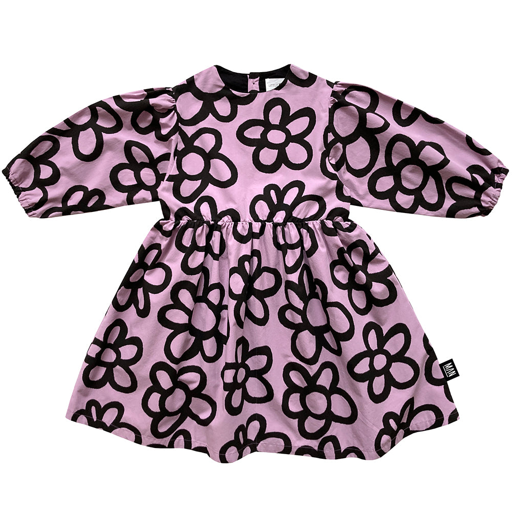 LMH Graffiti Floral Print Party Dress - Lavender Purple for Women, Perfect for Night Out, Club, Date Night & Special Occasions