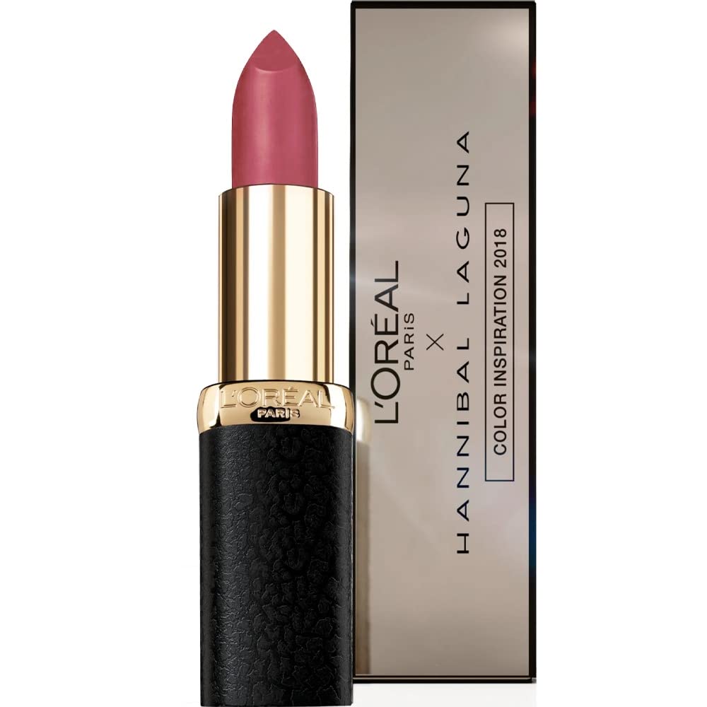 L'Oréal Paris Color Riche Matte Lipstick - 104 Strike A Rose | Long-Lasting Matte Finish | Hannibal Laguna Collection | Perfect for Date Night & Special Occasions